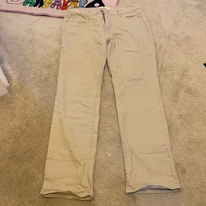 Tan colored jeans
